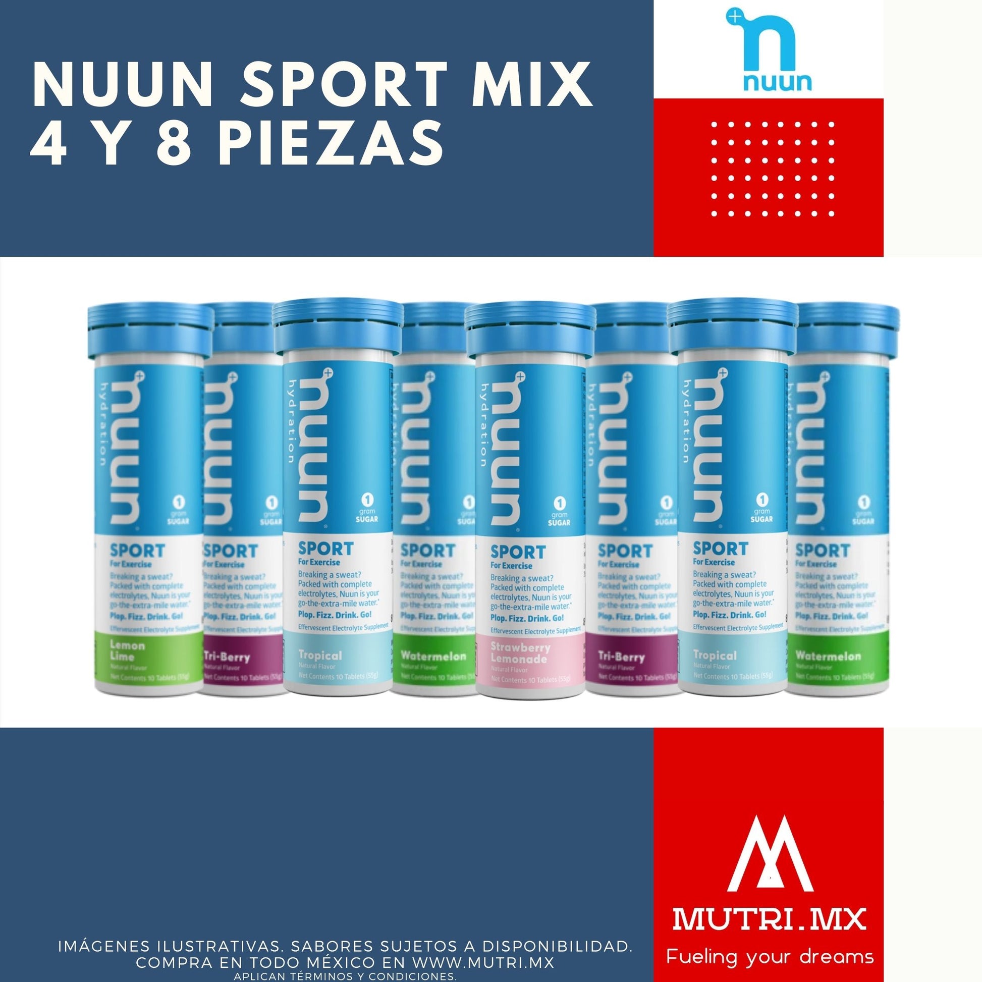 Nuun Sport Mix (sin cafeína)