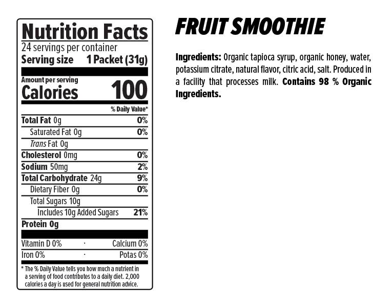 Honey Stinger Gel Fruit Smoothie