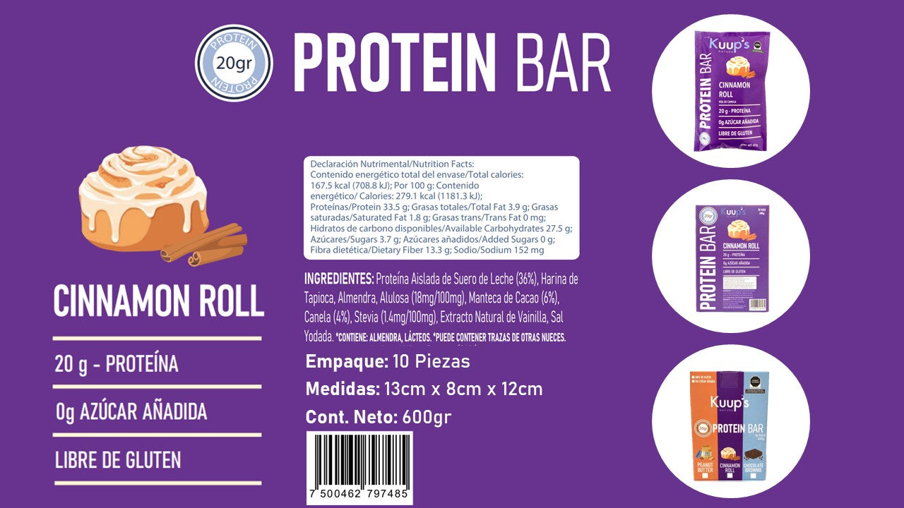 Kuup´s Protein bar Cinnamon Roll