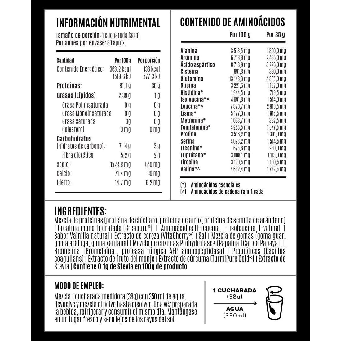 Falcon Performance Proteína orgánica  Vanilla 1.14 Kg