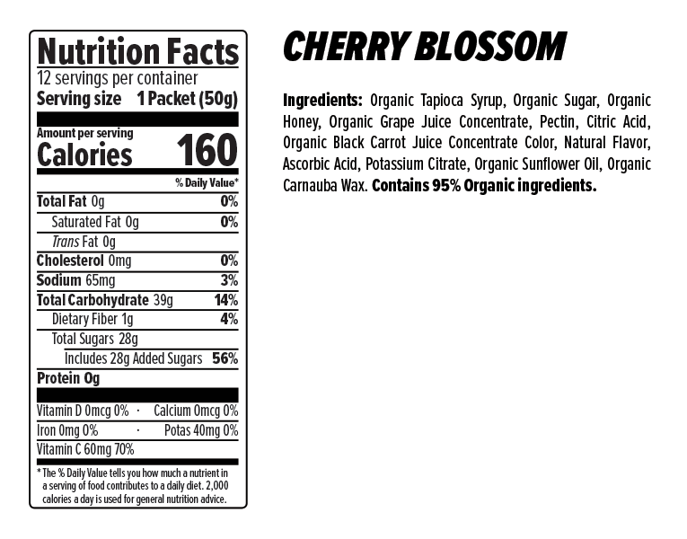 Honey Stinger Chews Cherry Blossom