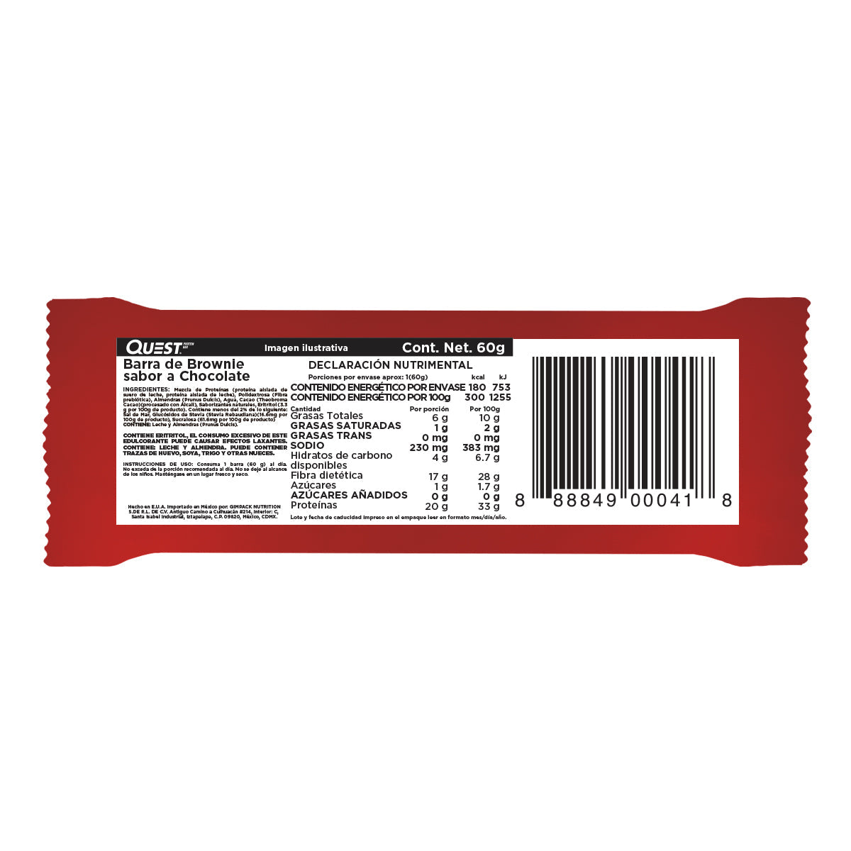Quest Bar Chocolate Brownie