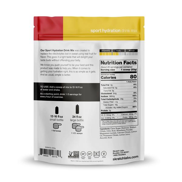 Skratch Labs Hydration Strawberry Lemon 440gr