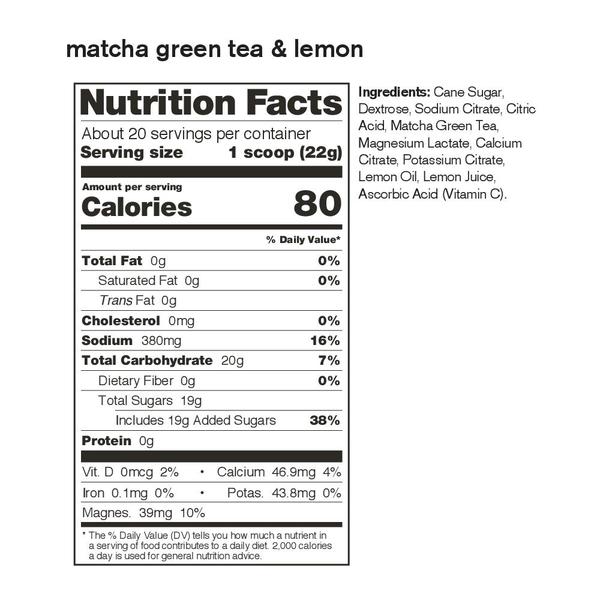 Skratch Labs Hydration Matcha Green Tea Lemon 440gr