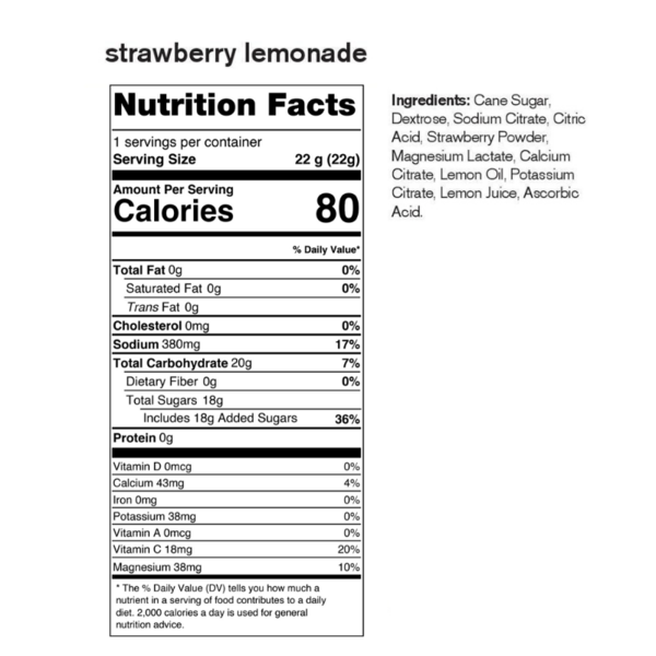 Skratch Labs Hydration Strawberry Lemon Sobres 24gr