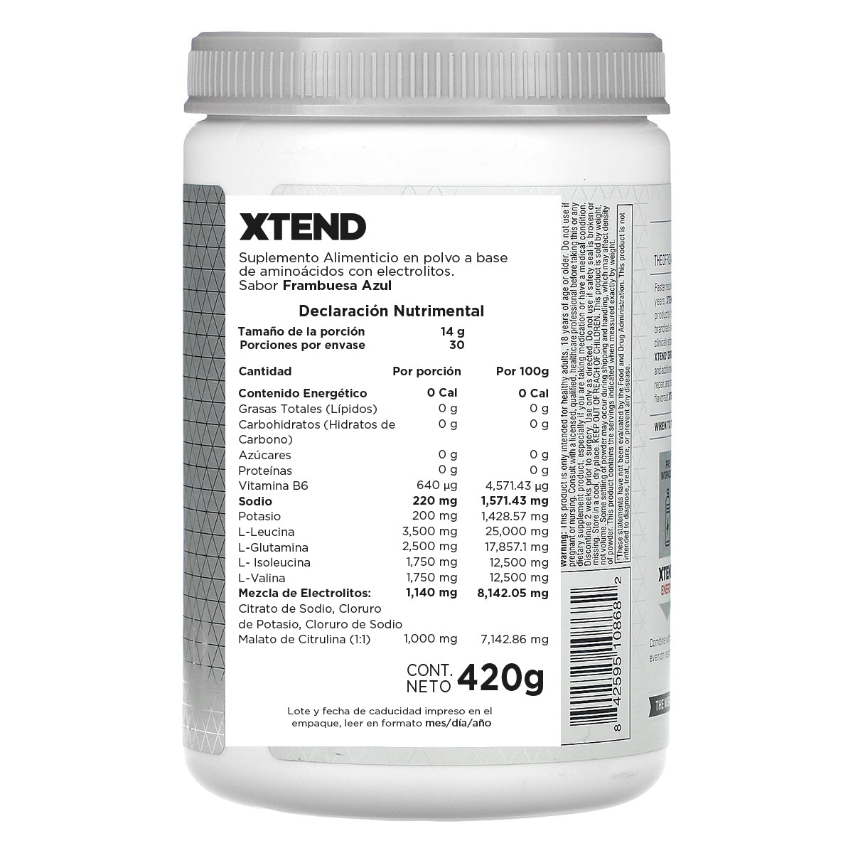 Xtend Bcaa´s Frambuesa Azul