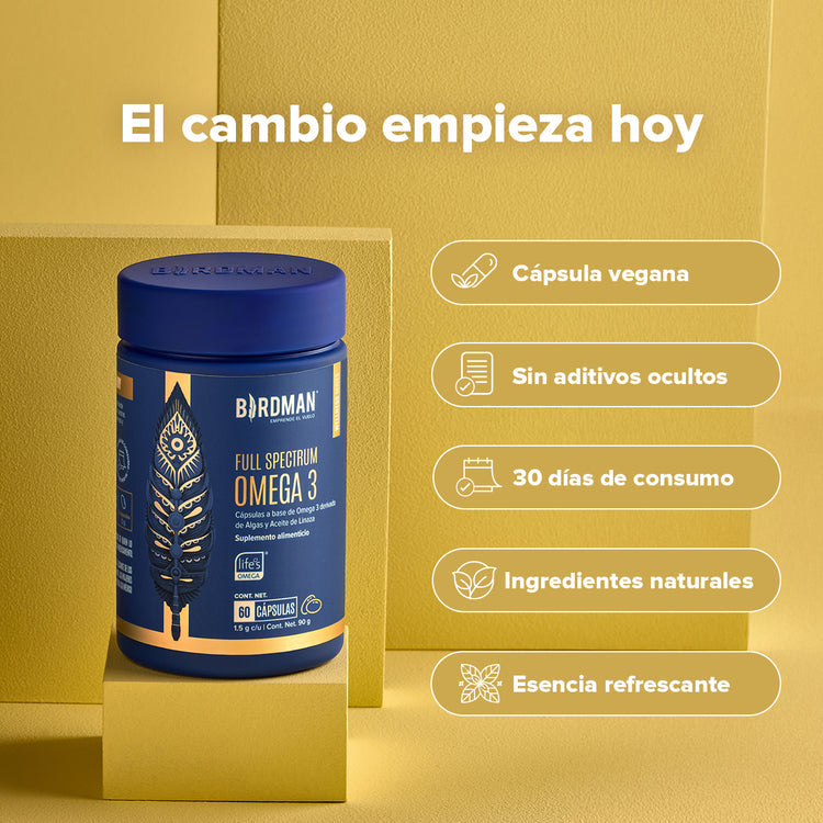 Birdman Full Spectrum Omega 3 - 60 Cápsulas - 30 Porciones