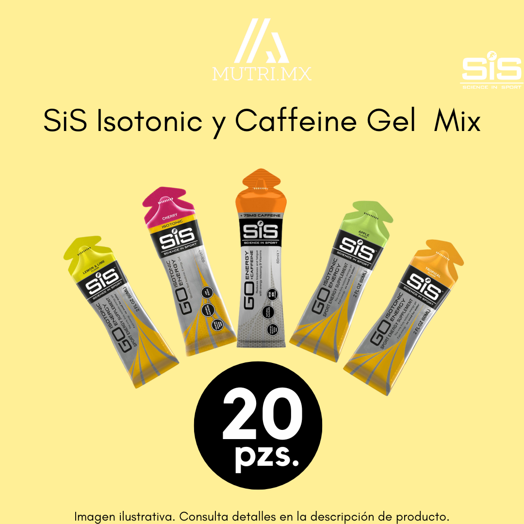 SiS Isotonic y Caffeine Gel Mix
