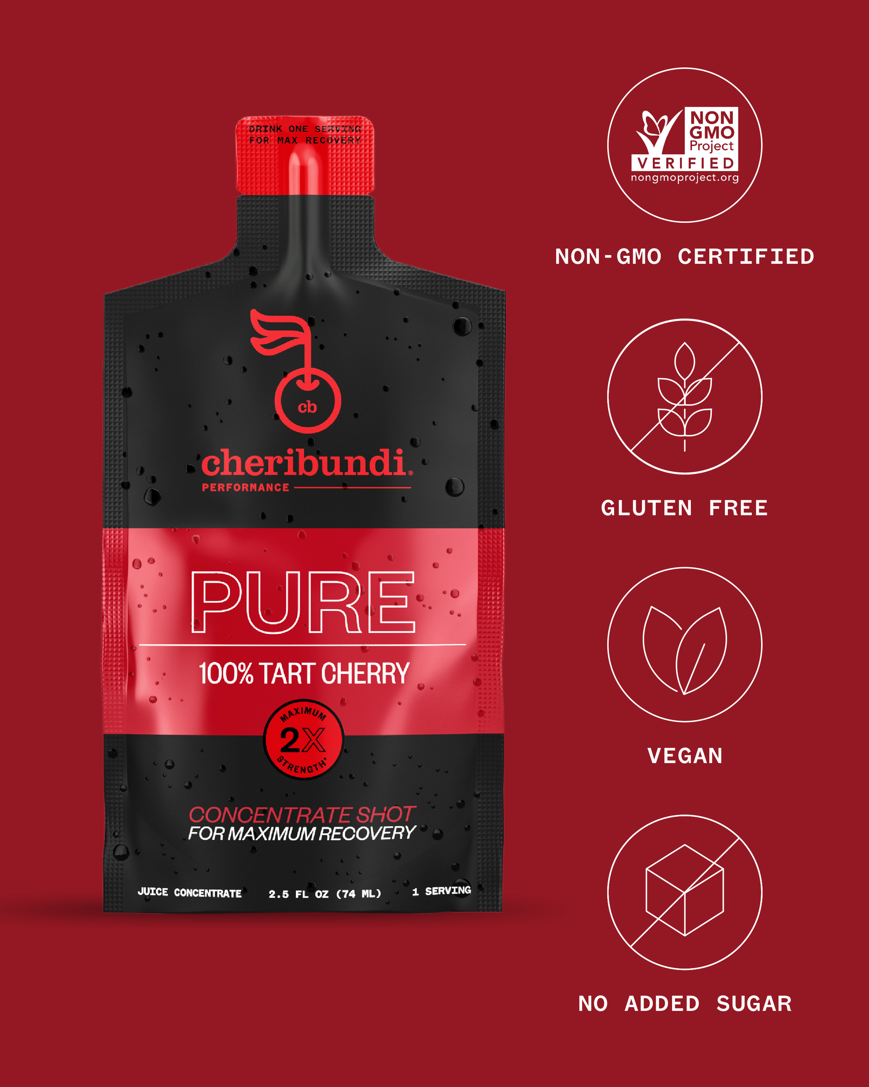 Cheribundi Pure Jugo de Cereza concentrado sobre