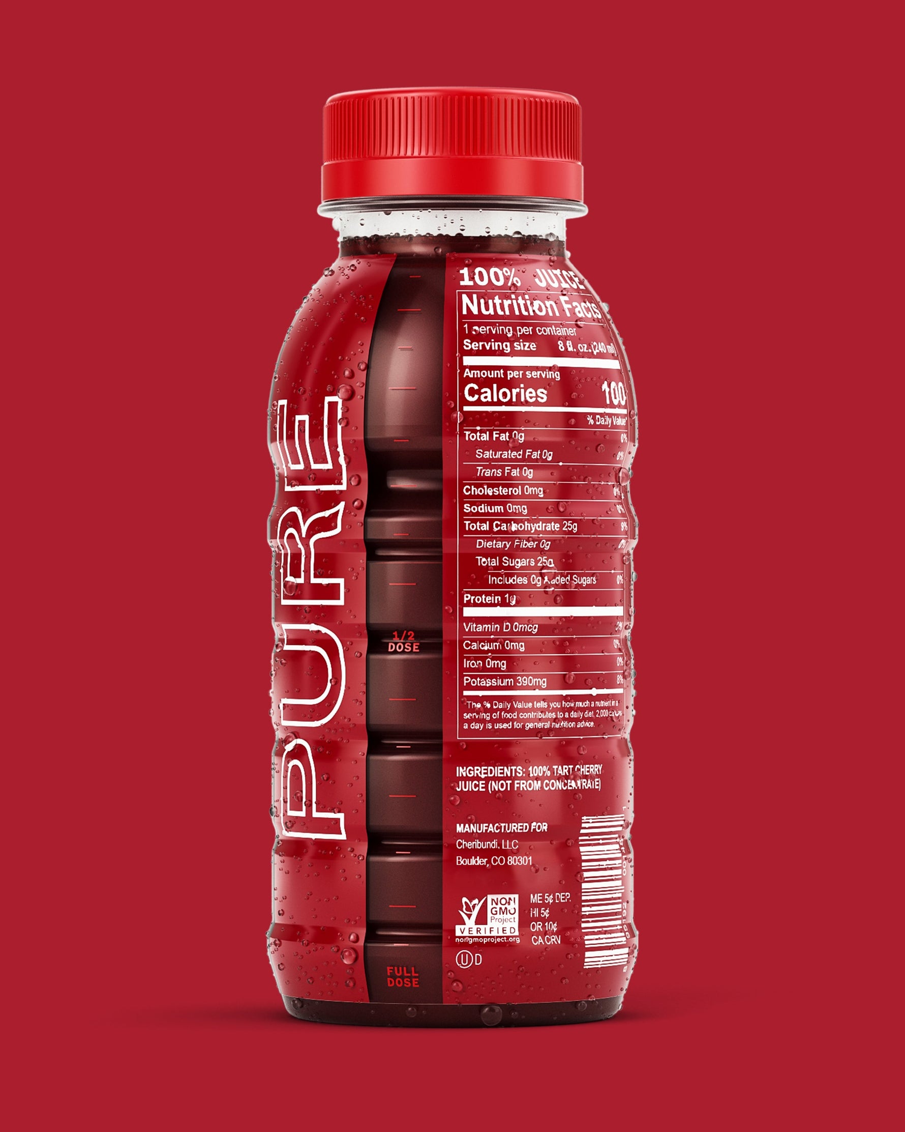 Cheribundi Pure Jugo de Cereza botella
