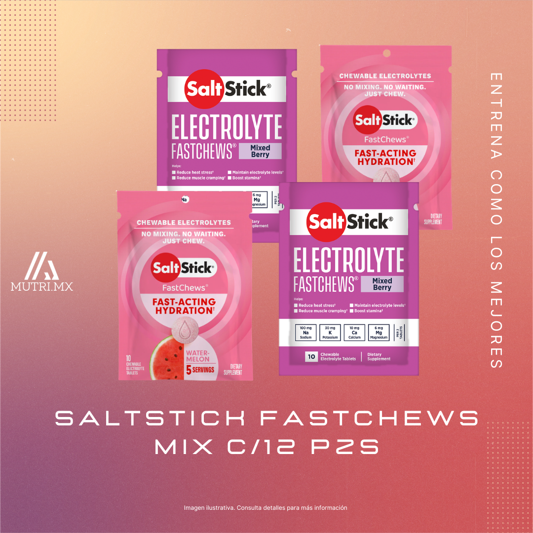 Saltstick Fast Chews Mix C/12 pzs
