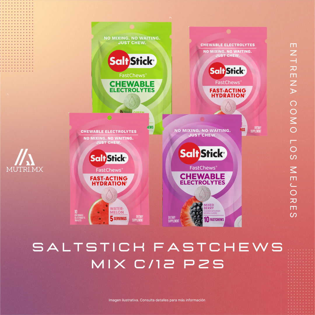 Saltstick Fast Chews Mix C/12 pzs
