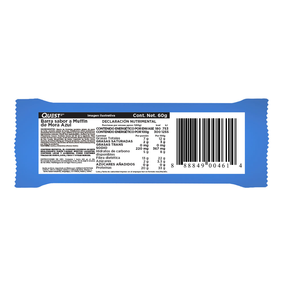 Quest Bar Blueberry Muffin