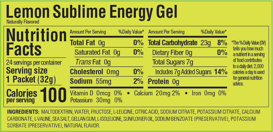 Gu Energy Gel Lemon