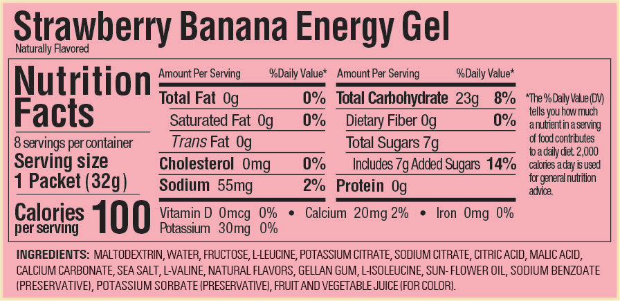 Gu Energy Gel Strawberry Banana