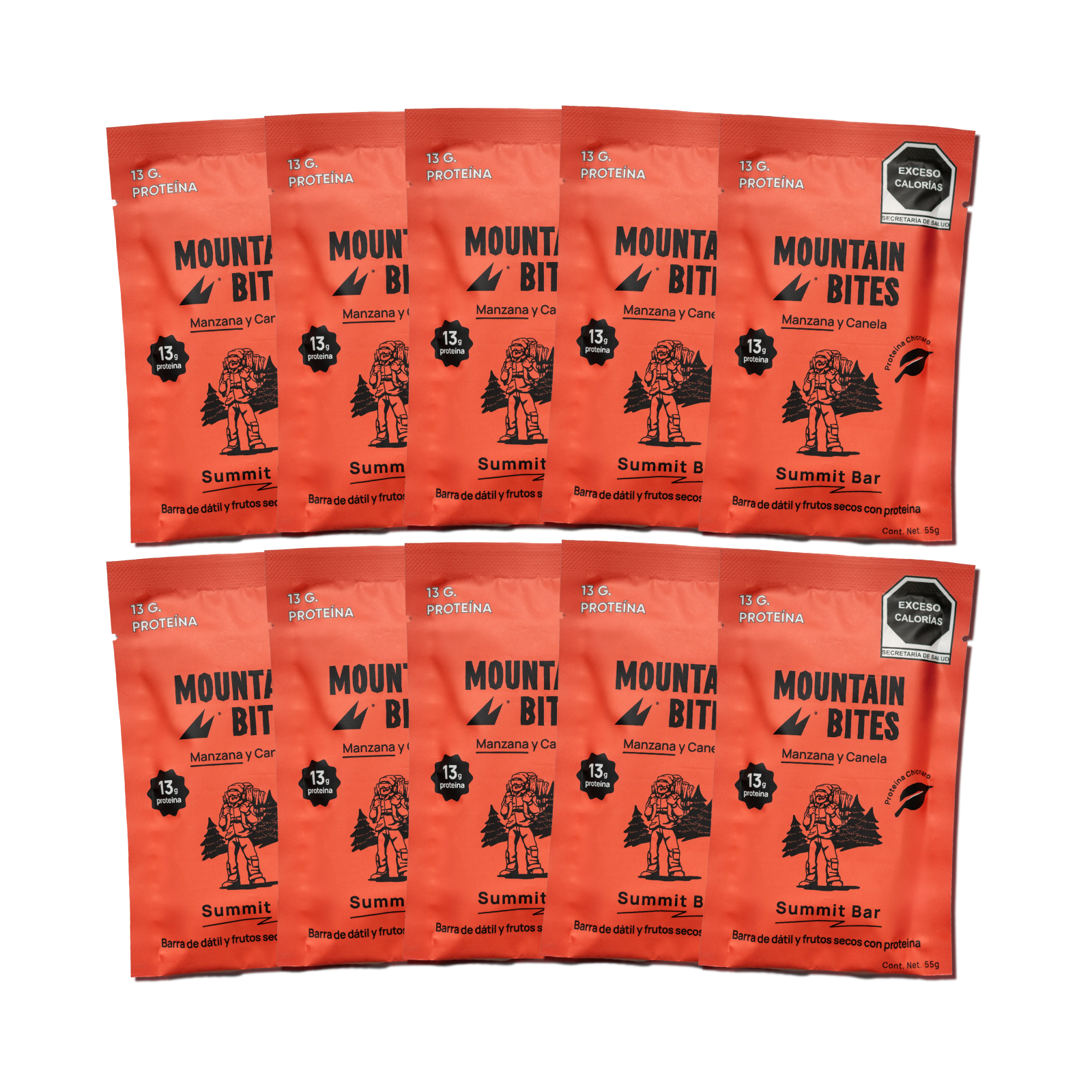 Mountain Bites Summit Bar Manzana Canela 55g