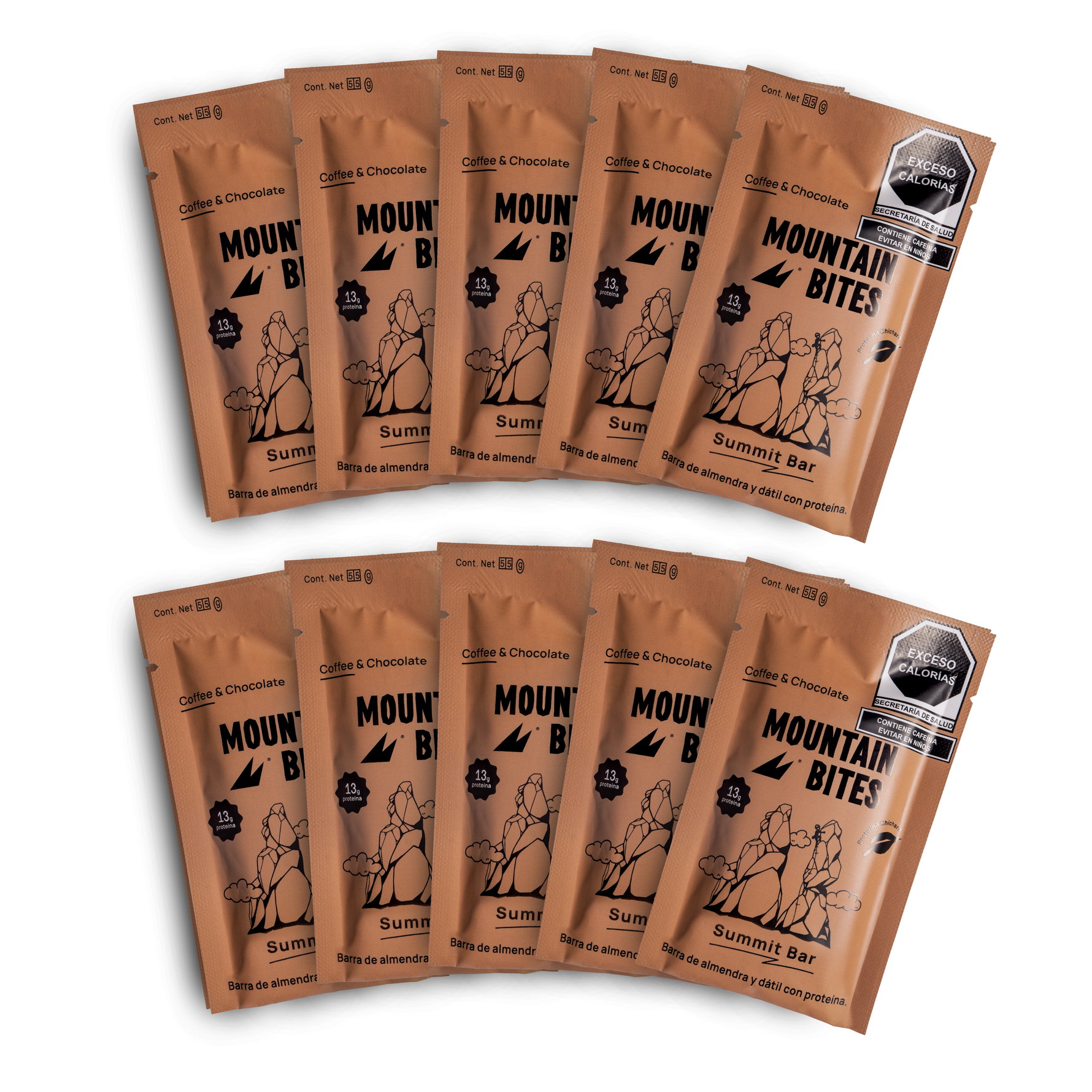 Mountain Bites Summit Bar Coffee Chocolate 55g