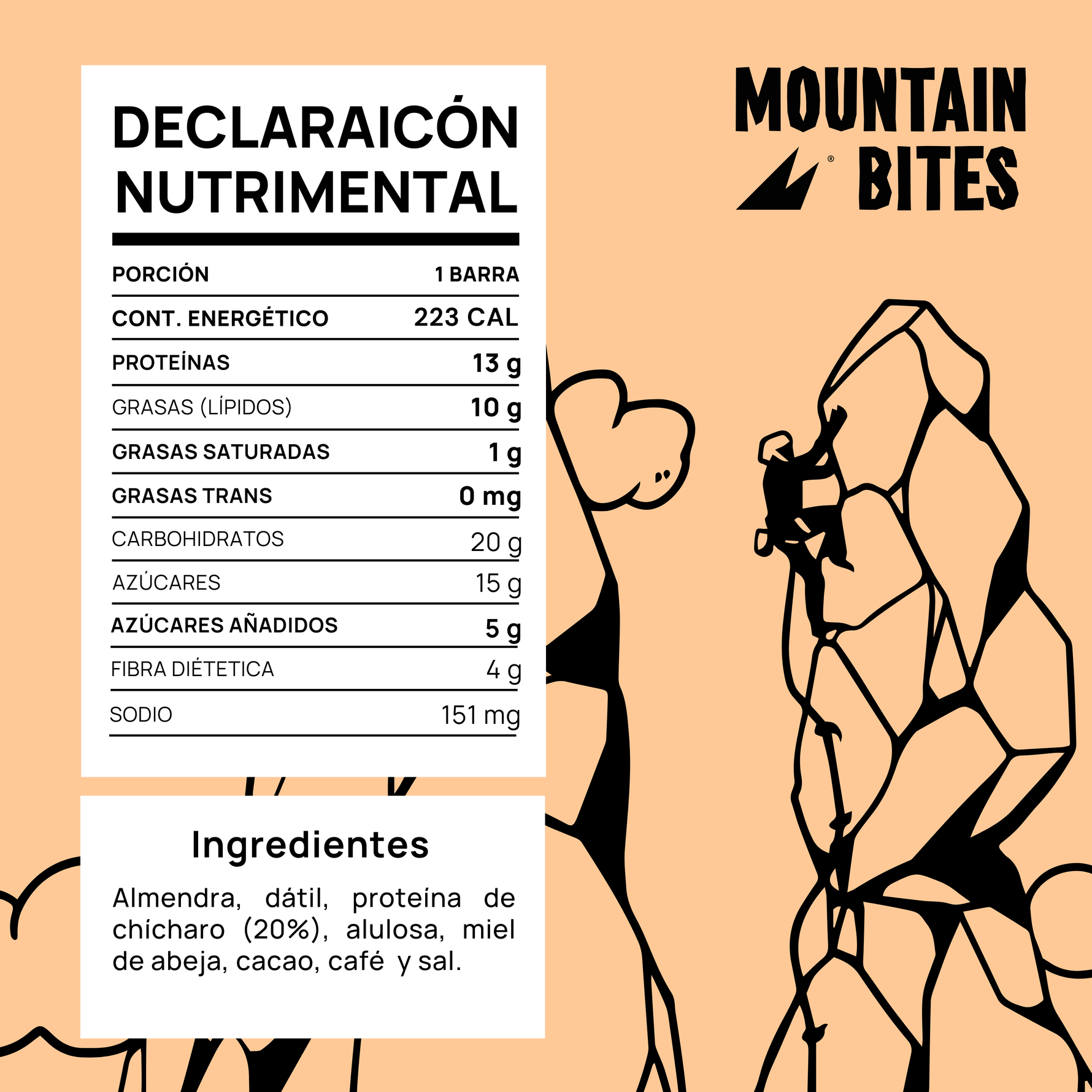 Mountain Bites Summit Bar Coffee Chocolate 55g