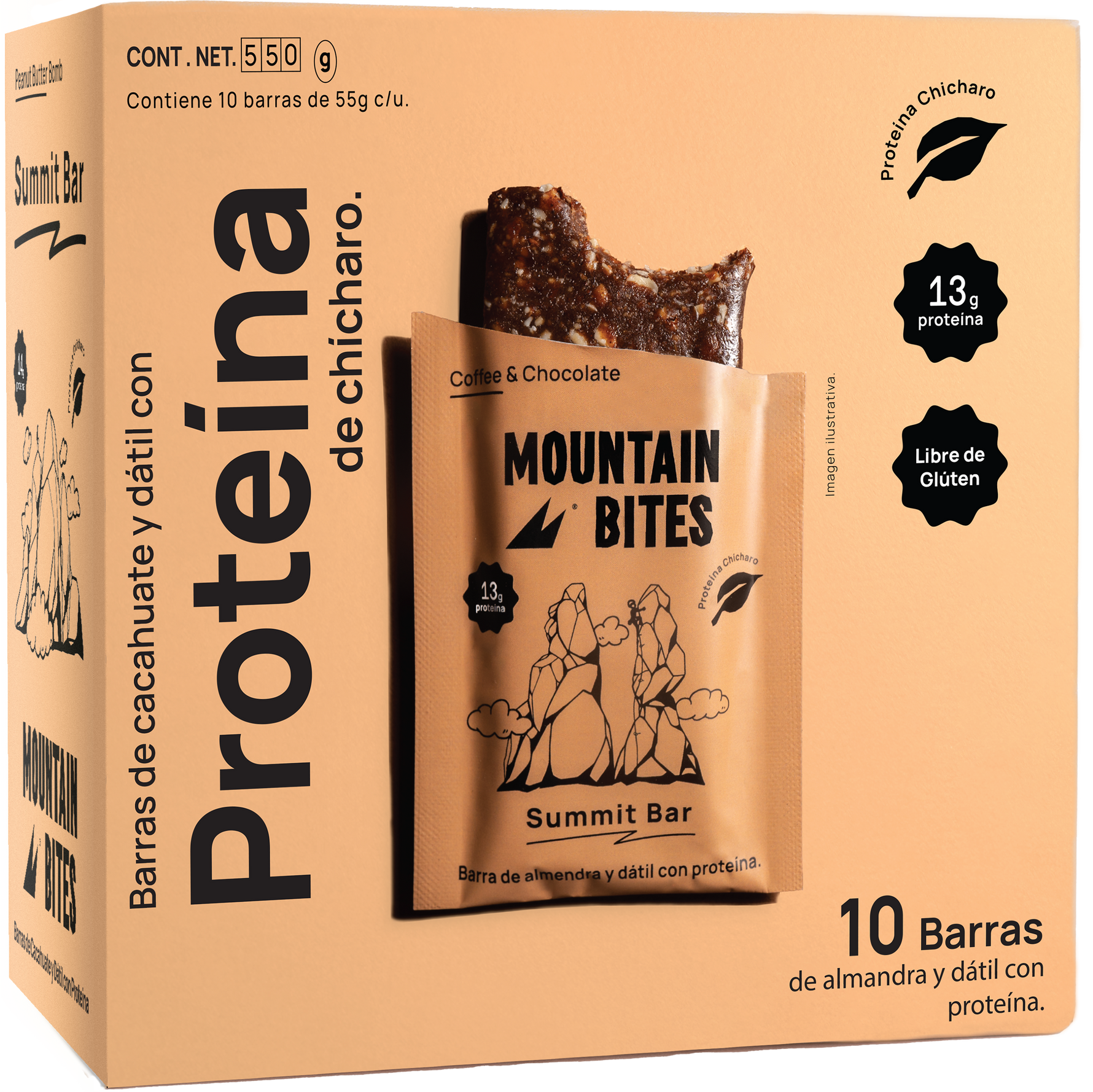 Mountain Bites Summit Bar Coffee Chocolate 55g
