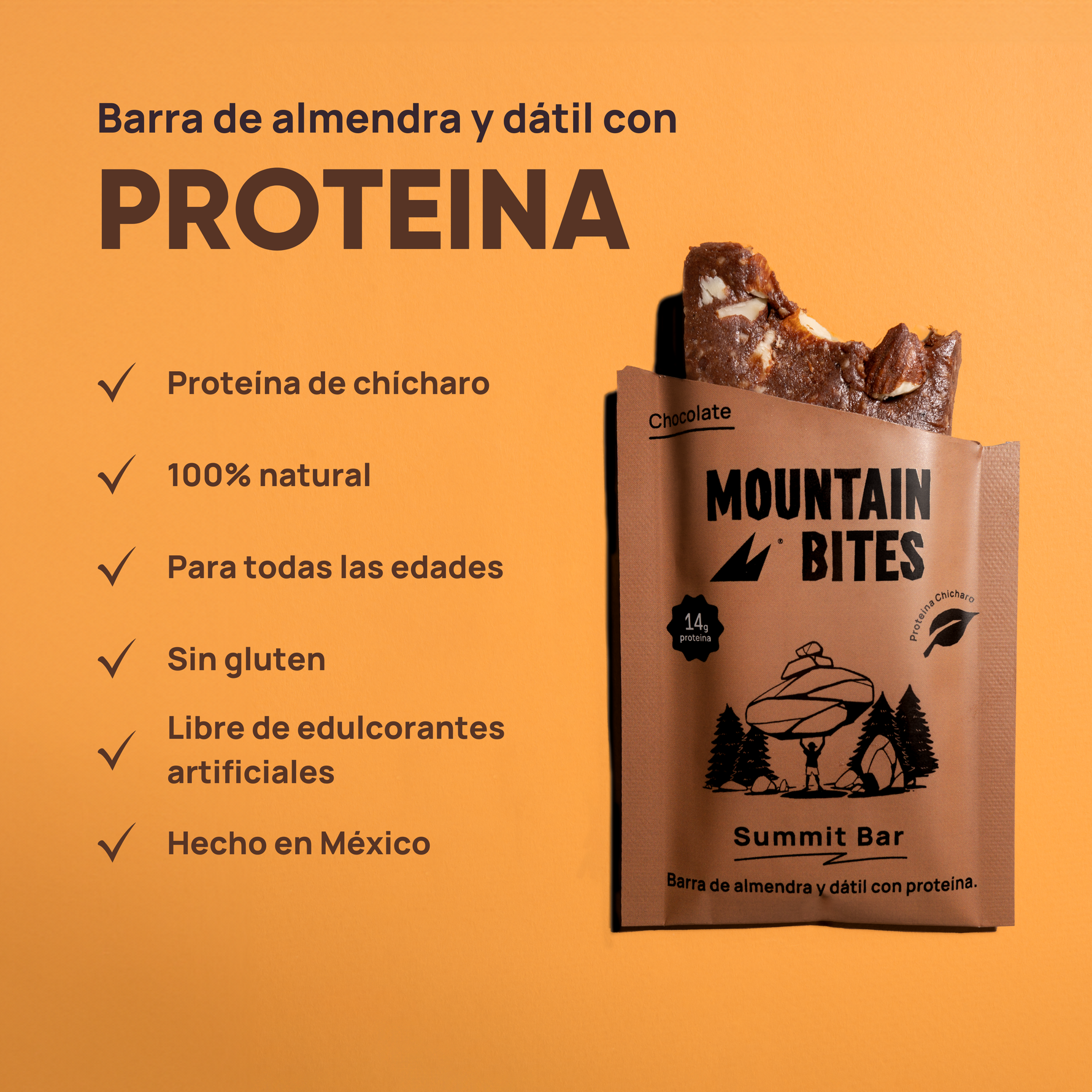Mountain Bites Summit Bar Chocolate Fudge 55g