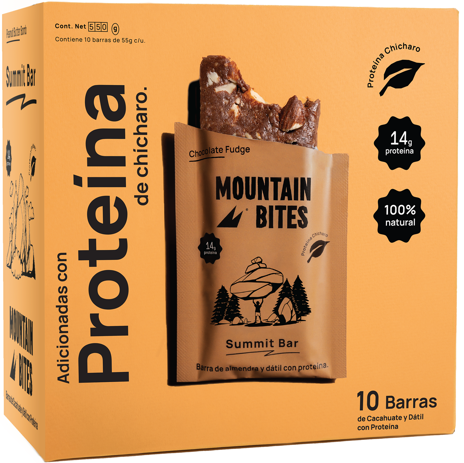 Mountain Bites Summit Bar Chocolate Fudge 55g