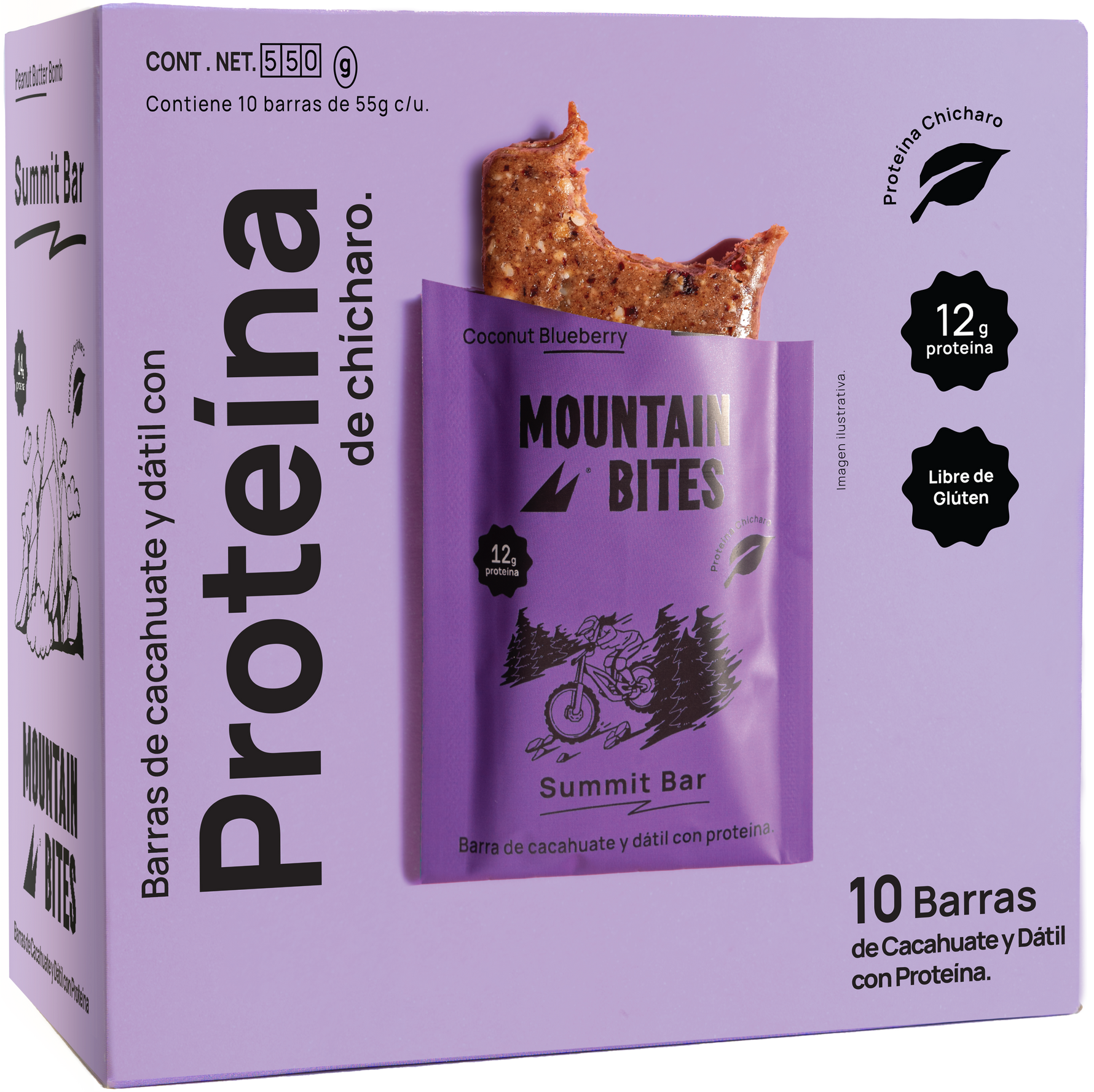 Mountain Bites Summit Bar Coconut Blueberry 55g