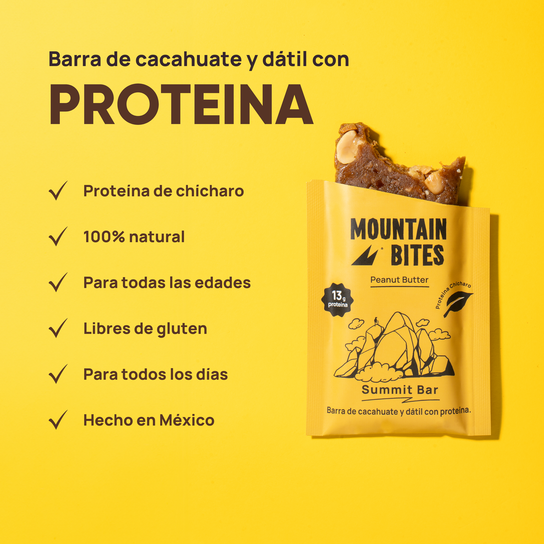 Mountain Bites Summit Bar Peanut Butter 55g