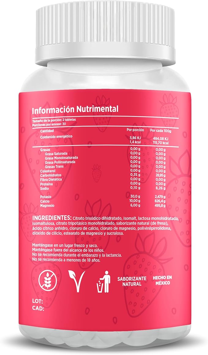 Ruts electrolitos masticables Fresa Bote