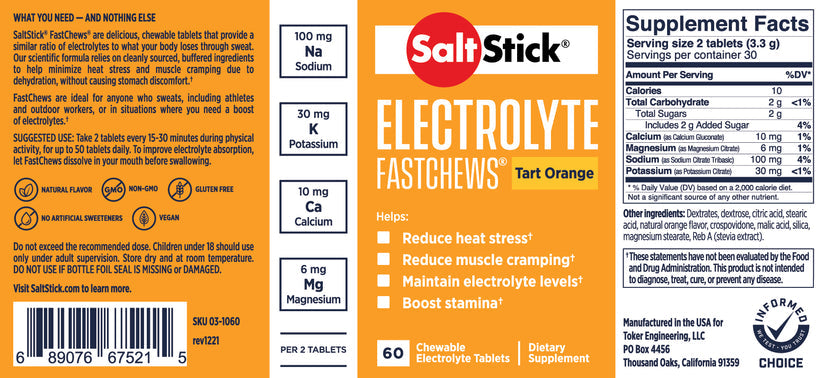 Saltstick Fast Chews Orange