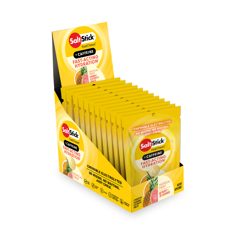 SaltStick FastChews Tropical Twist + Caffeine