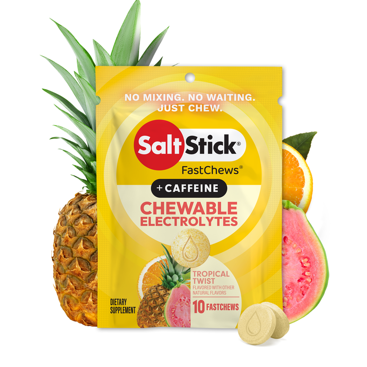 SaltStick FastChews Tropical Twist + Caffeine