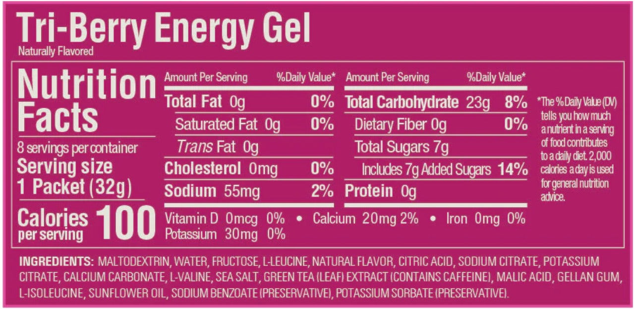 Gu Energy Gel Triberry