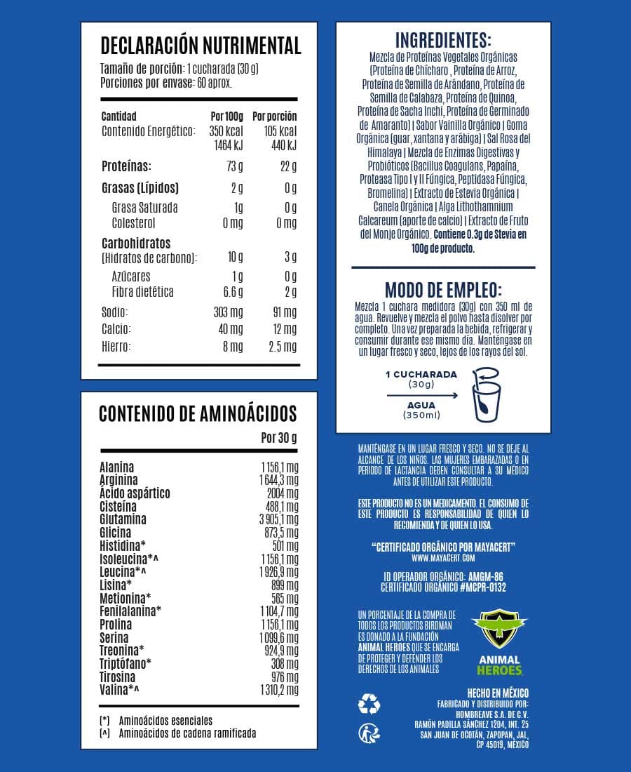 Falcon Proteína orgánica Chocolate 1.8 Kg