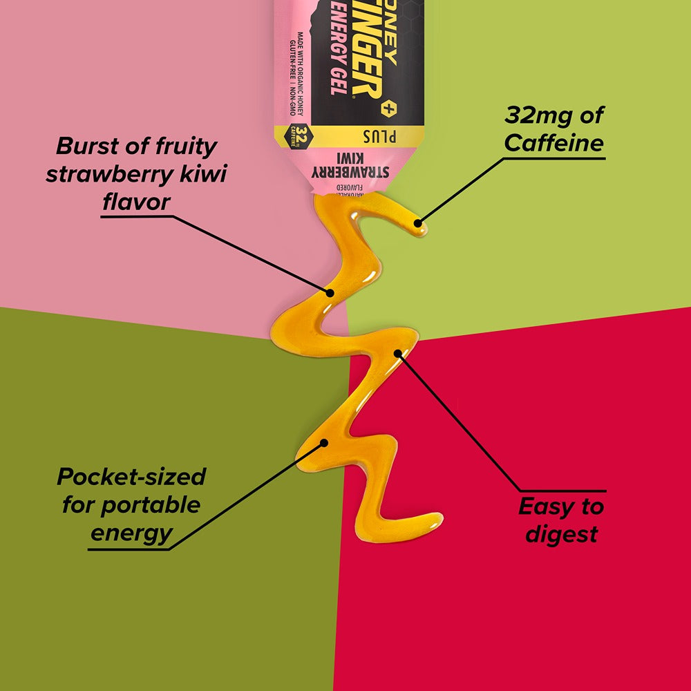 Honey Stinger Gel Strawberry Kiwi Caffeine