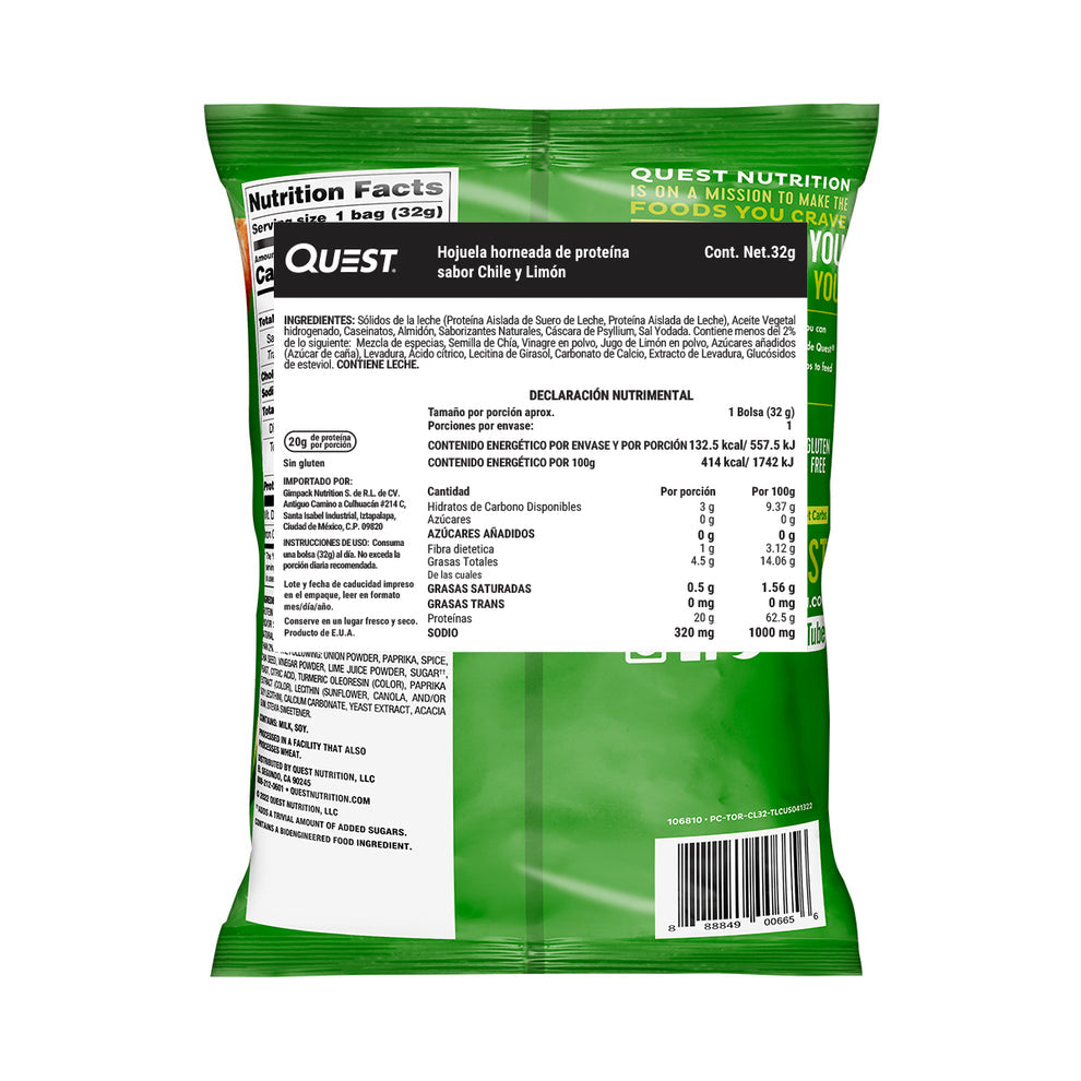 Quest Protein Chips Chile y Limón