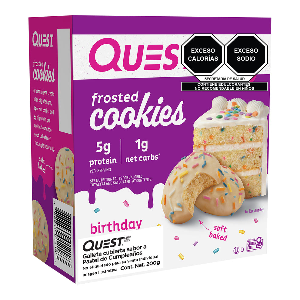 Quest Frosted Cookies Birthday Cake