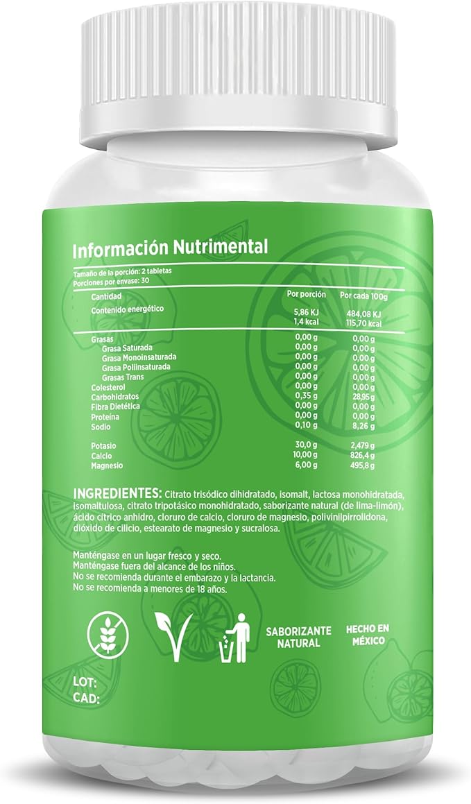 Ruts electrolitos masticables Limón Bote