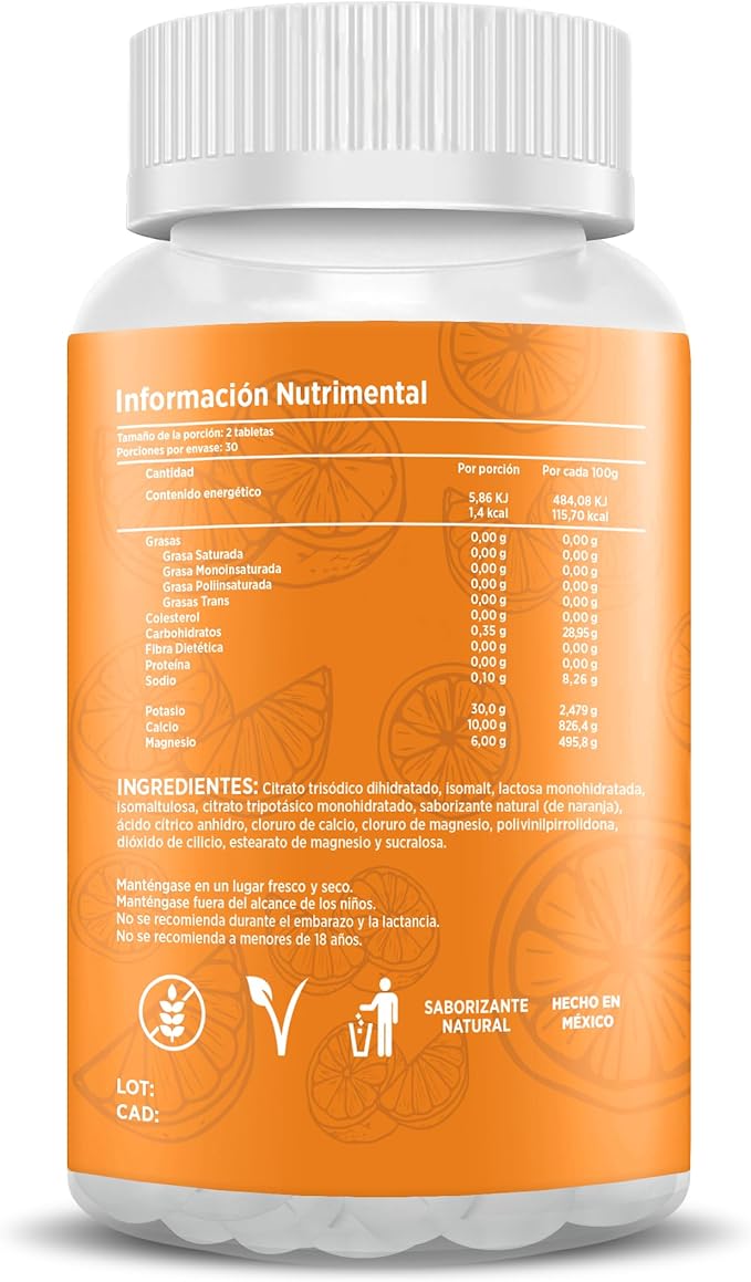 Ruts electrolitos masticables Naranja Bote