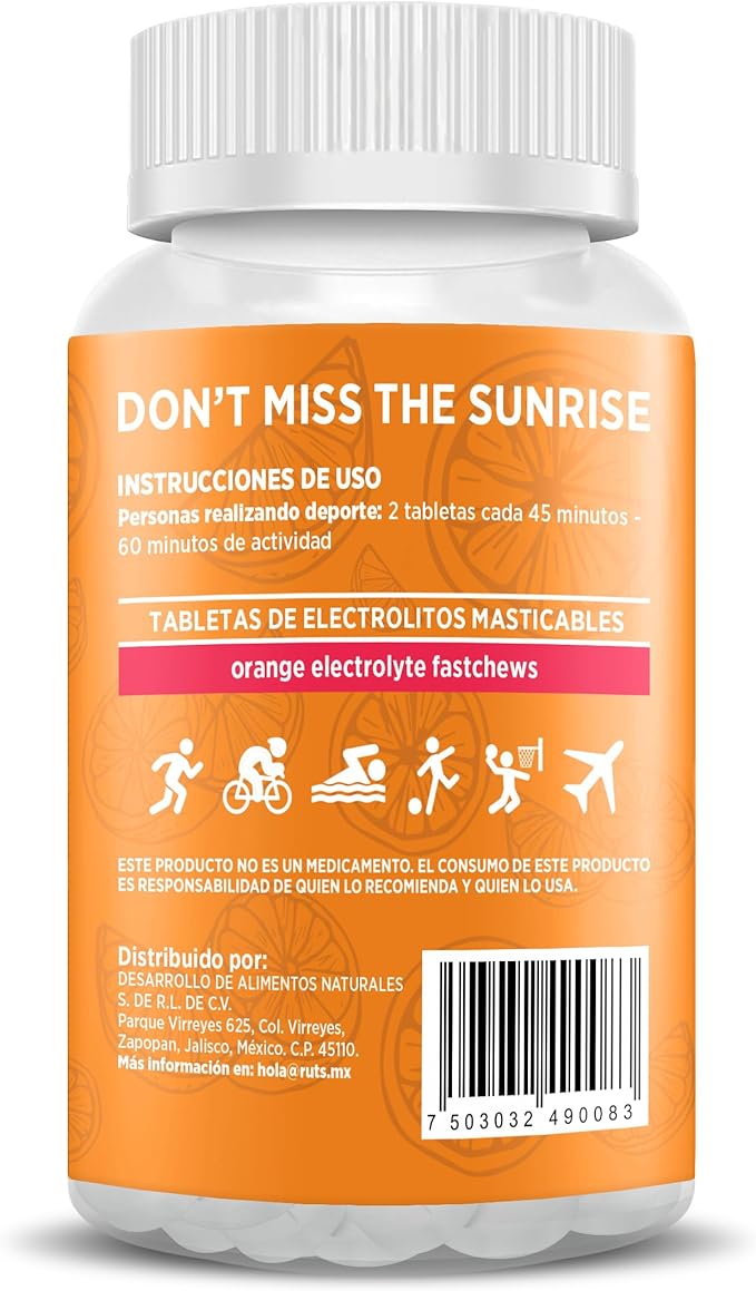 Ruts electrolitos masticables Naranja Bote