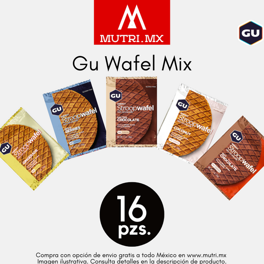 Gu Waffle Energético Mix C/ 16 Pz