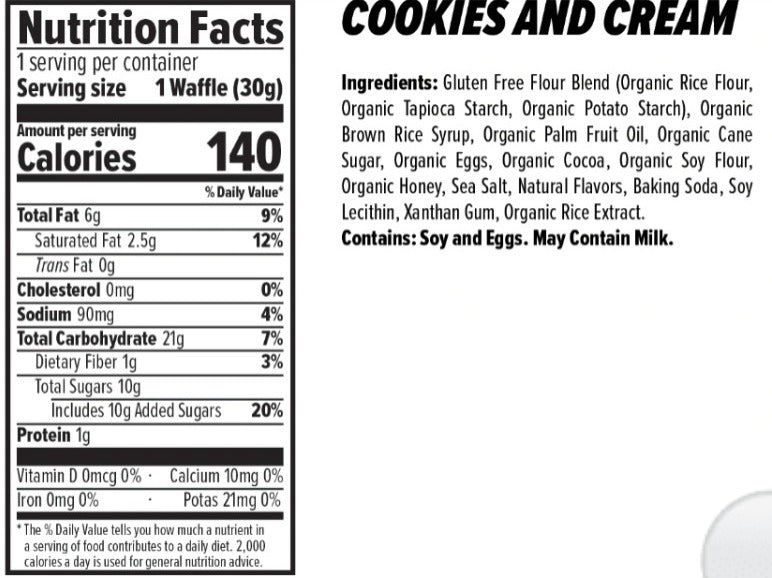 Honey Stinger Waffle Cookies & Cream