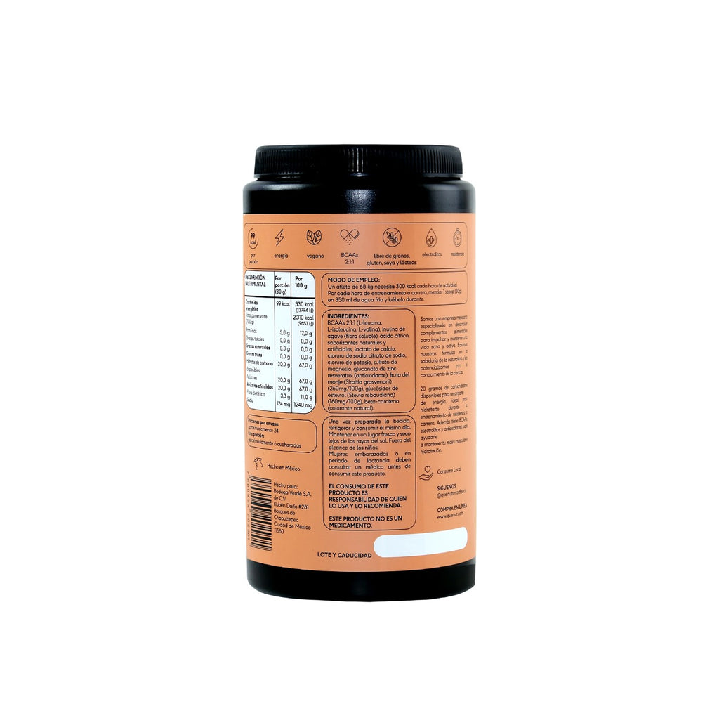 Quenut Carbs + Hidratación Mix 700g Lemon