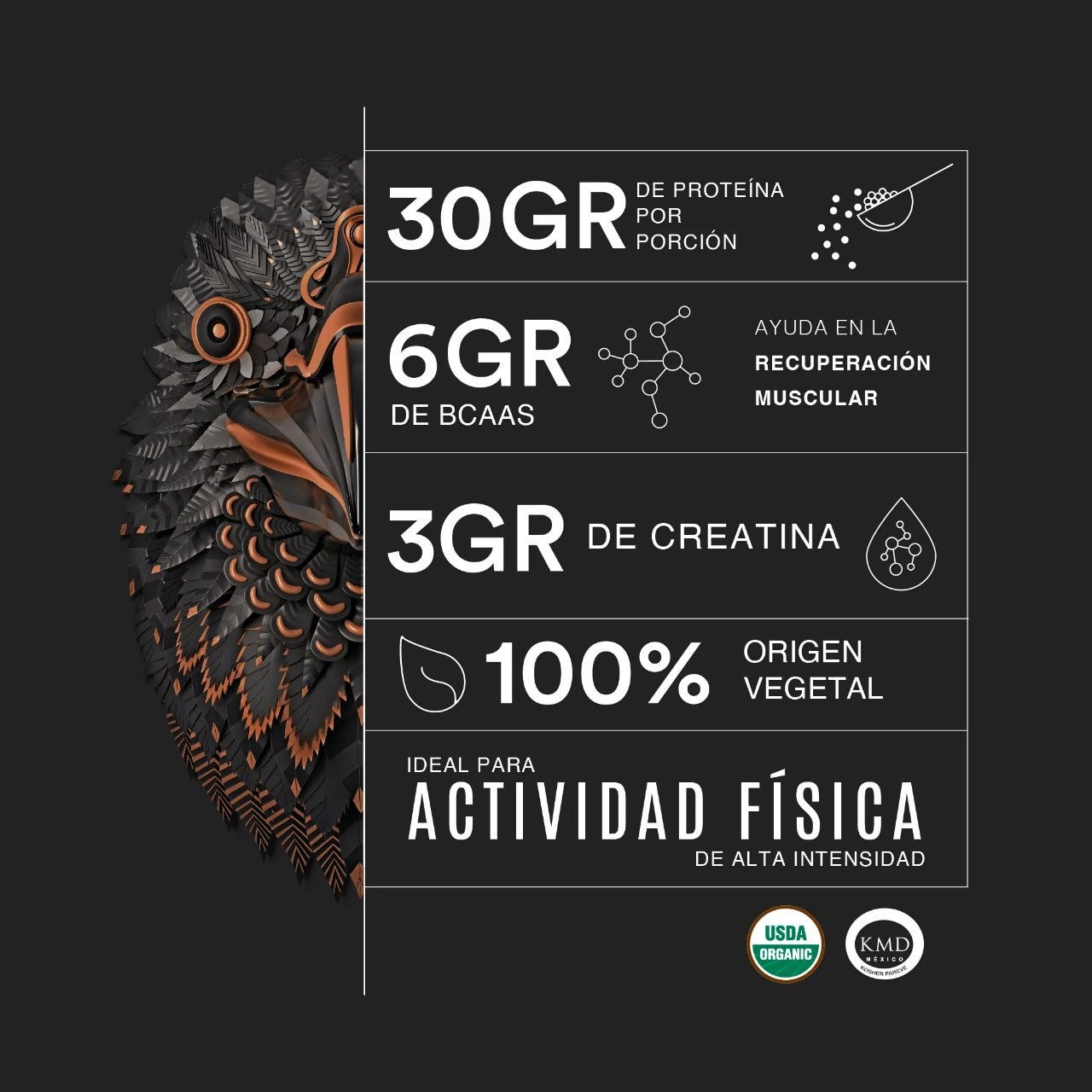 Falcon Performance Proteína orgánica  Vanilla 1.14 Kg