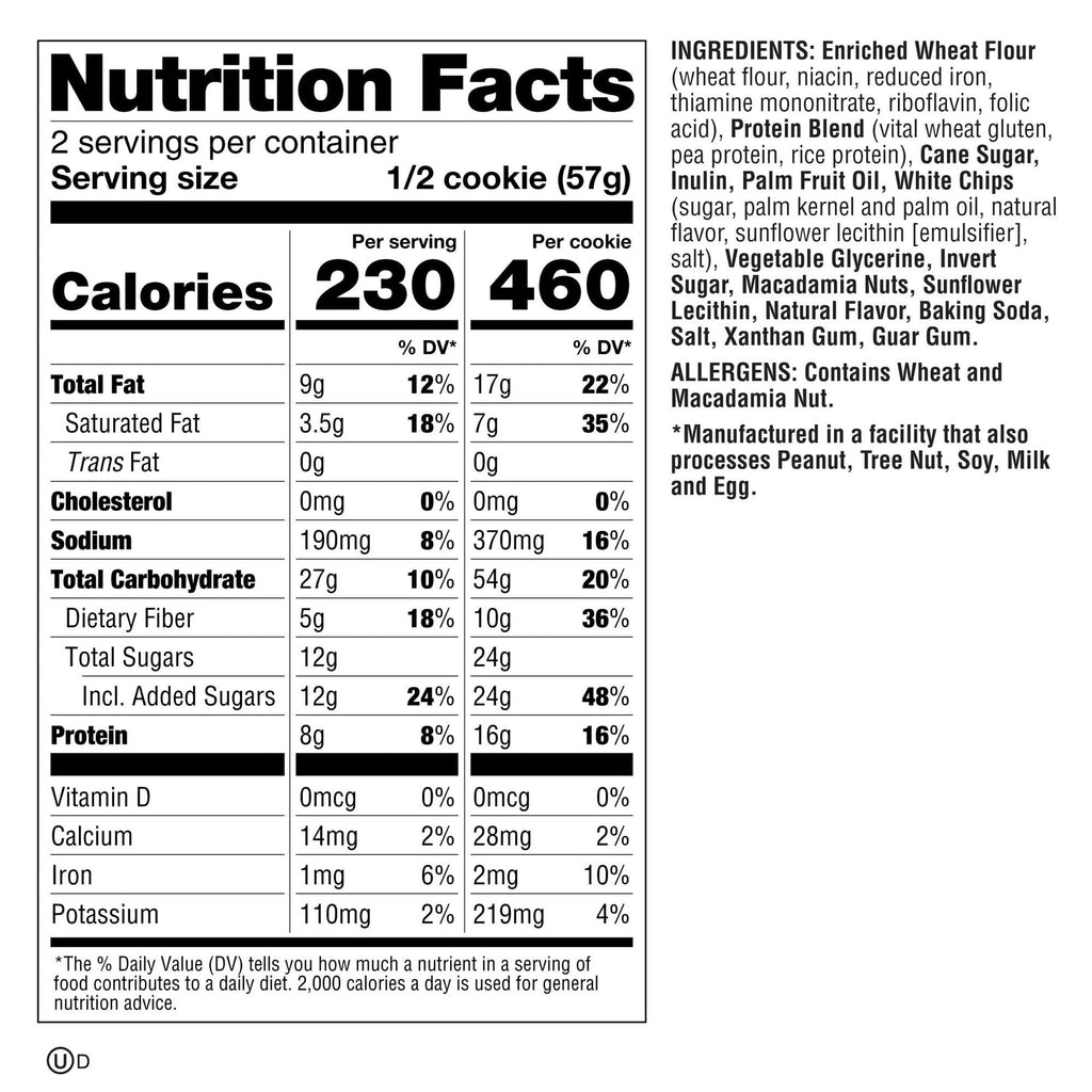 Lenny & Larry´s White Chocolate Macadamia The Complete Cookie 57gr