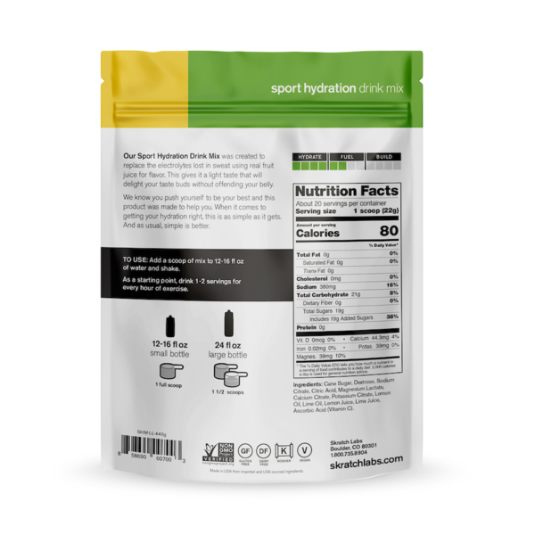 Skratch Labs Hydration Lemon Lime 440gr